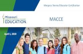 Margery Tanner/Educator Certification• An ABCTE certificate is currently accepted by 11 states. American Board for Certification of Teacher Excellence (ABCTE) American Board for