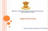 Apprenticeship - DETskilltraining.tn.gov.in/DET/ATS-PDFs/Apprenticeship... · 2017-09-25 · 2 Importance Apprenticeship training is one of the most efficient ways to develop skilled