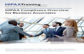HIPAA Compliance Overview for Business Associates · HIPAA Compliance Overview for Business Associates HIPAA is a federal law regulating the US healthcare system. It’s primarily