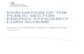 EVALUATION OF THE PUBLIC SECTOR ENERGY EFFICIENCY LOAN SCHEME · evaluation methodology to assess the impact of the public-sector energy efficiency loan scheme. It is a relatively