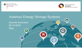 Autarsys Energy Storage Systems - AHK Balt€¦ · Autarsys Energy Storage Systems Dominik Kemmerer 09-10-2018 Riga. Energy Storage Systems (ESS) Renewable energy supply with next