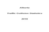 Alberta Traffic Collision Statistics · 2018-05-04 · 2016 Overview Alberta Traffic Collision Statistics 2016 Page i 2016 Overview The number of traffic fatalities decreased 9.4%