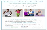 Healthy Columbus Onsite Group Fitness Q4, 2018 · 2019-01-02 · Healthy Columbus Onsite Group Fitness Q4, 2018 Schedule and Class Descriptions Classes start the week of December