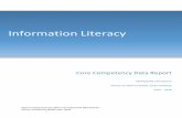 Information Literacy 2016-2018 (2) · literacy outcomes and achieving competency in information literacy. The expected benchmark for information literacy is for 75% of students in