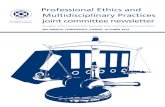 Professional Ethics and Multidisciplinary Practices joint ... · regarding recent developments relating to professional ethics, multidisciplinary practices and the legal profession.