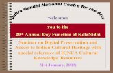 welcomes you to the 20th Annual Day Function of … › PDF_data › kn_digital001_pdf_data › kn...welcomes you to the 20th Annual Day Function of KalaNidhi Seminar on Digital Preservation