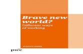 Brve new world? - PwC UK › files › brave-new-world.pdf · 4 Brave new world? Different ways of working The issue Today’s pressures, particularly coping with cuts and ever rising