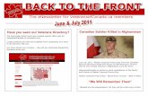 Have you seen our Veterans Directory? Canadian …...Canadian Soldier Killed in Afghanistan June 25, 2011 - Master Corporal Francis Roy from the Canadian Special Operations Regiment
