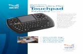 SMK-Link Electronics Wireless Ultra-Mini Touchpad Keyboard · The Wireless Ultra-Mini Touchpad Keyboard is a revolution in hand-held computer control. Its game-controller styling,