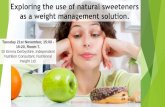 Exploring the use of natural sweeteners as a weight ... · In tea, coffee and other hot drinks. Hermesetas granulated Saccharin & Cyclamate ... Lose weight steadily 1-2lb per week.