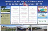 Wat is er te doen in de Gelderse Poort in de periode juli ... · PDF file Nationale WandelCoach Dag Wandeltocht door Rosandepolder, start Buitengoed Panoven 30 mei 2019 Dauwtrappen