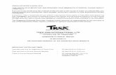 TREK 2000 INTERNATIONAL LTD€¦ · 1 DEFINITIONS For the purposes of this Circular, the following definitions apply throughout unless the context requires otherwise: “2017 Circular”: