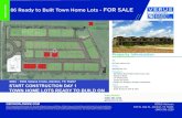 TOWN HOMES 86 Ready to Built Town Home Lots - …...TOWN HOMES Greg Johnson (940) 381-2220 gjohnson@v-re.com 3001 - 3501 Solana Circle, Denton, TX 76207 TOWN HOME LOTS READY TO BUILD