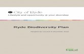 Ryde Biodiversity Plan · The Ryde Biodiversity Plan will provide the overarching framework to assist management, enhancement and protection of natural areas and biodiversity in Ryde