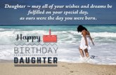 Birthday Wishes for Friends & Family - Daughter may all of your wishes Daughter may all of your wishes