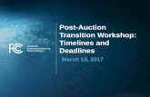 Post-Auction Transition Workshop: Timelines and Deadlines › sites › default › files › workshop-presentation-03… · These slides, prepared by Commission staff, present an