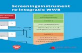 Screeningsinstrument re-integratie WWB · 1. Vertoont de klant al het juiste werkzoekgedrag? 2. Zijn er belemmeringen die het uitvoeren of volhouden van werk mogelijk belemmeren?