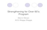 Strengthening for Over 60’s Programfallsnetwork.neura.edu.au/wp-content/uploads/2014/02/moran.pdf · newsletter, media, word of mouth, notice boards zGuest speaker opportunities
