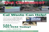 Cal Waste-Got Clearance Flyer-4-14 Layout 1cal-waste.com/.../Cal-Waste-Defensible-Space-Flyer.pdf · 2014-11-02 · Got Clearance? CALL 795-1532 Today! Title: Cal Waste-Got Clearance