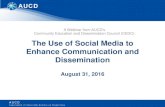 A Webinar from AUCD's Community Education and ... › docs › webinars › social media.pdf · Periscope. is Twitter’s app for broadcasting live video from your smartphone. Going