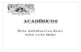 ACADÉMICOS - Bellas Artes El Puerto€¦ · •Titulación y otros méritos: Doctor en Farmacia y Dr. en Ciencias Biológicas ambos por la UGR. Diplomado en Sanidad por la Escuela