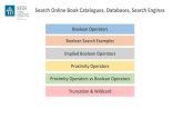 Boolean Operators Boolean Search Examples Implied Boolean ...scsj.segi.edu.my/library/SearchTechniques.compressed.pdf · Search Techniques: Boolean Operators ... FBY) are limited