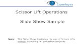 Scissor Lift Operations Slide Show Sample - ... Scissor Lift Operations Slide Show Sample Note: This