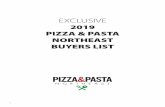 EXCLUSIVE - Pizza & Pasta Expo€¦ · ARMSTRONG RESTAURANTS Independent (Less than 9 locations) ARPEGGIO PIZZA & PASTA Independent ... B&CV Independent (Less than 9 locations) 5