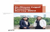 In-House Legal Function Survey 2014 - PwC...PwC Luxembourg () is the largest professional services firm in Luxembourg with 2,300 people employed from 57 different countries. It provides