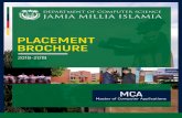 PLACEMENT BROCHURE › ... › placement_brochure_mca_2019.pdf · 2018-08-03 · MCA Master of Computer Applications ... to visit and help us strengthen our campus placement eﬀorts