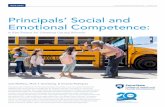 Principals’ Social and Emotional Competence...and emotional skills framed by the Collaborative for Academic, Social, and Emotional Learning (CASEL), which include the ability to