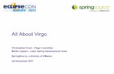 All About Virgo - martinlippert.com › events › EclipseConEurope2011-AllAboutVir… · • OSGi standard multi-bundle scoping mechanism • Work in progress, public draft soon