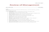 ISSN: 2231-0487 Review of Managementmdrf.org.in/wp-content/uploads/2016/04/Review-of... · 2018-01-22 · ISSN: 2231-0487 Review of Management Vol. 3, No. 1/2 June 2013 Editor S K