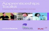 Apprenticeships Toolkit - UNISON · post Apprenticeship vacancies. Funding caps will be set which limit the amount of levy funds an employer can spend on training for an individual