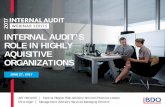 INTERNAL AUDIT’S ROLE IN HIGHLY AQUISITIVE ORGANIZATIONS€¦ · of public accounting and industry experience including 20 years of risk, governance, and internal controls engagements.