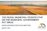 THE RURAL MUNICIPAL PERSPECTIVE ON THE MUNICIPAL ...€¦ · Growth Management Boards (Calgary and Edmonton regions); and, Municipal Development Plans (MDP). All municipalities must