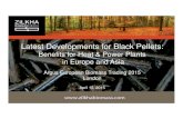 Latest Developments for Black Pellets - Zilkha Biomass Fuels · PDF file Dryer island (dryers reconditioned, new fuel system) Pelleting (reconditioned pellet machines, aspiration,