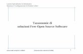 Tassonomie di soluzioni Free Open Source Softwareruffatti/docs/... · Stack open source sistema operativo Linux Apache Web server database MySQL linguaggio Perl/Python/PHP Esistono