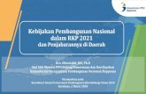 Kebijakan Pembangunan Nasional dalam RKP · PDF file 10 Destinasi Pariwisata Prioritas : Danau Toba, Borobudur Dskt, Lombok-Mandalika, Labuan Bajo, Manado-Likupang, Wakatobi, Raja