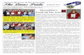 The Lions Pride - Lions Clubs InternationalThe Lions Pride Newsletter of the Lions Club of Moorabbin Inc. PO Box 1144 Moorabbin Phone (03) 9583 6281 ... It was a reflection on our