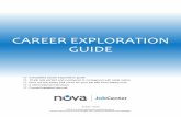 CAREER EXPLORATION GUIDE › attachments › CEG_Fillable.pdf · PDF file ¨ Current/updated resumé. NOVA Job Center Career Exploration Guide 1 Career Exploration Guide Name: Date:
