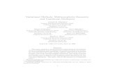 Variational Methods, Multisymplectic Geometry …lagrange.mechse.illinois.edu/.../MaPeShWe2001.pdfVariational Methods, Multisymplectic Geometry and Continuum Mechanics Jerrold E. Marsden∗