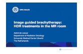 Image guided brachytherapy: HDR treatments in the MR roomamos3.aapm.org/abstracts/pdf/90-25511-333462-108360.pdf · 2014-07-17 · Image guided brachytherapy: HDR treatments in the