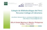 Colegiode Bibliotecólogosdel Perú Peruvian College of ... › files › assets › alp › BSLA › manila-2016 › bsla_peru.pdfHUANCAYO, CONCEPCIÓN, JAUJA, CHUPACA; HUANCAVELICA
