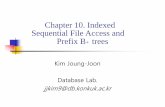 Chapter 10. Indexed Sequential File Access and Prefix B treeselearning.kocw.net/contents4/document/lec/2012/... · 10.5 The Simple Prefix B + Tree 10.6 Simple Prefix B + tree Maintenance