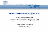 Public-Private Dialogue Hub 2015/PPD Hub... · Public-Private Dialogue Hub Anna Nadgrodkiewicz Director, Multiregional Programs, CIPE Copenhagen, Denmark March 12, 2015