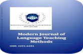 Modern Journal of Language Teaching Methods ISSN: 2251-6204 · Modern Journal of Language Teaching Methods ISSN: 2251-6204 Vol. 8, Issue 6, June 2018 Page 1 Downloaded from mjltm.org