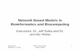 Network Based Models in Bioinformatics and Biocomputingbinf.gmu.edu/jsolka/spring2007/binf739/lectures/... · BINF 739_002 GMU Solka & Weller 1 Network Based Models in Bioinformatics