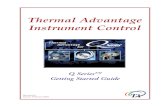 Thermal Advantage Instrument Control · Q SeriesTM Instrument Control Getting Started Guide 9 Instrument Control Basics The Instrument Control Window is divided into three geographical