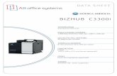 BIZHUB C3300i - AB Office Systemsabofficesystems.com/wp-content/uploads/2019/07/BIZHUB-C3300i.pdf · Konica Minolta Mobile Print (iOS/Android/Windows 10 Mobile); Mobile Authentication